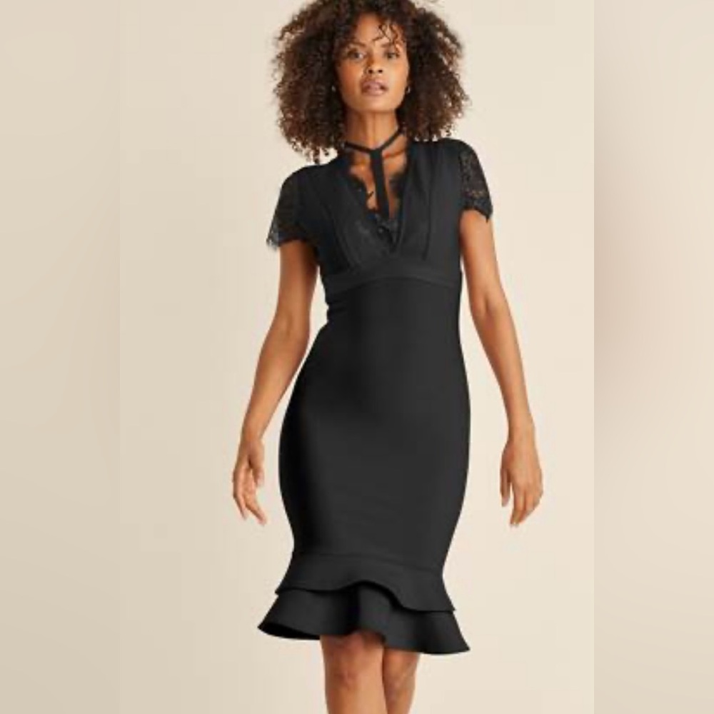 Black cocktail dress